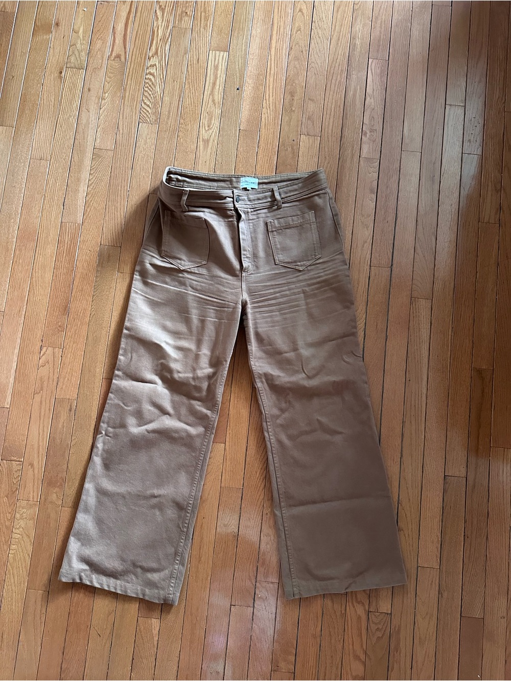 Sézane, Camel Color, 70’s Cut Jeans